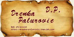 Drenka Palurović vizit kartica